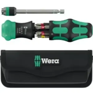 Magazinbithalter Kraftform Kompakt 25 RA-R 6-tlg.m.Tasche WERA pas cher