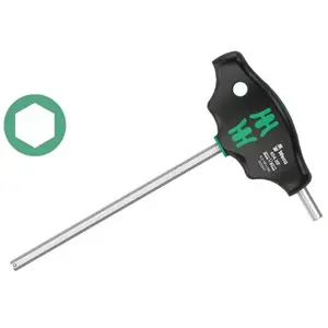 Clé coudée pour vis à 6 pans creux Wera 454 HF 05023347001 Taille (métrique): 6 mm Longueur de la lame: 150 mm 1 pc(s) pas cher