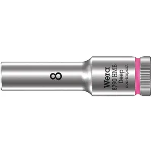 Comparateur de prix : Douille longue à emmanchement 3/8" Wera 8790 HMB, 8 mm - Acier