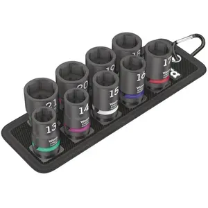 Comparateur de prix : Wera - Belt c Impaktor 1 Jeu de douilles 1/2 9 pièces 05004580001