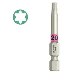 05060508001 - embout avec fonction de retenue, 867/4 torx® hf embouts avec fonction de retenue, tx 20 x 50 mm - Wera pas cher