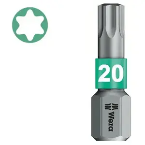 WERA Embouts TORX, BiTorsion 867/1 BTZ TX 20 x 25 mm (Par 10) pas cher