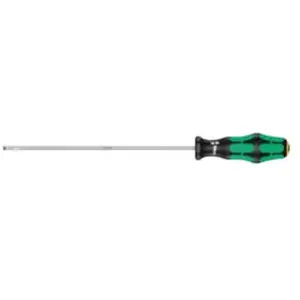 Wera 05110006001 335 Tournevis pour Vis à fente, 0.8 x 4.0 x 200 mm, Noir/Vert