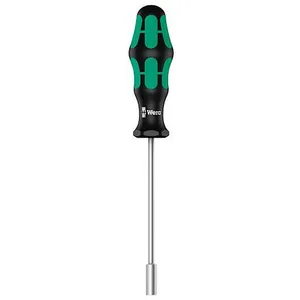 Wera 05029450001 395 Tournevis à douille, 15.0 x 125 mm, Noir/vert
