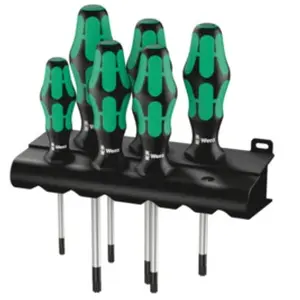 Comparateur de prix : Wera 367/6 TORX pour latelier Embout pour tournevis 6 pièces TORX intérieur