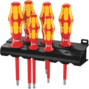 Wera - Set de 6 tournevis isolés Kraftform Plus 160 i/6 Rack