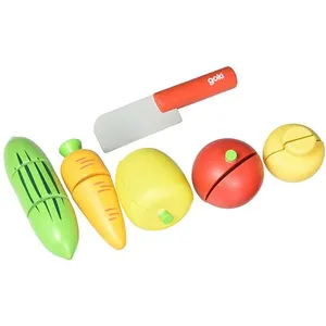 Goki 51598 Légumes avec Velcro jouet Ensemble - version anglaise pas cher