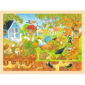 Goki de jardin en bois de scie sauteuse 96 pièces pas cher