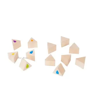 Goki blocs de bois de 7 x 7 cm de poids de mémoire de mémoire pas cher
