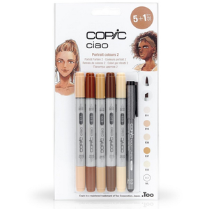Comparateur de prix : Copic Marqueur Ciao Portrait set 2 - 5 feutres + multiliner