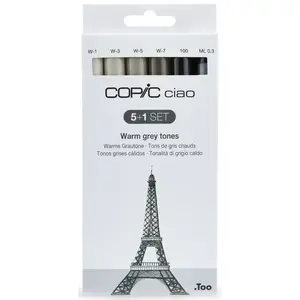 Comparateur de prix : Copic hobbymarker ciao 5+1 set, warme grautöne cz22075565