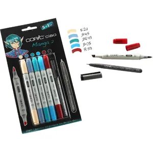 Comparateur de prix : Copic Kit De Marqueurs Ciao 5+1 , Manga 2
