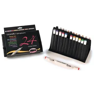 Set 24 marqueurs manga copic sketch les essentiels + trousse - copic pas cher