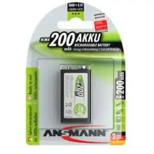 Comparateur de prix : Pile rechargeable Ansmann 9V E-Block 200mAh maxE+ (1Pce)