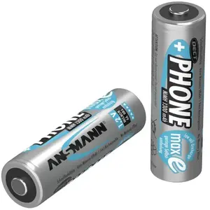 Pile rechargeable LR6 (aa) NiMH Ansmann dect maxE HR06 1300 mAh 1.2 v 2 pc(s) pas cher