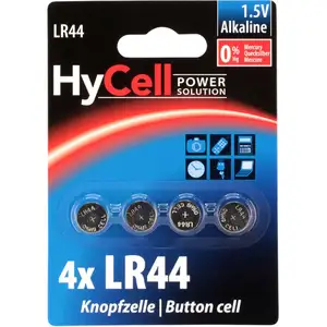 Comparateur de prix : Hycell - Lot de piles alcalines LR44 (4 pièces)