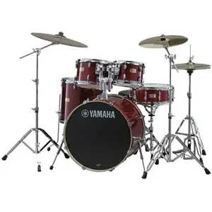 Yamaha Stage Custom Birch Fusion 20" 5 Futs Cranberry Red + Pack Hw780