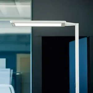 Waldmann Lampadaire LED Yara.single CCT, BT, PIR, argentéVendu parluminaire