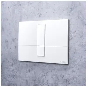 neeos FP45 Plaque de déclenchement pour WC, 16791WH,