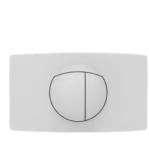 Sanit - Plaque de commande double touche, pour réservoir encastré, blanche pas cher