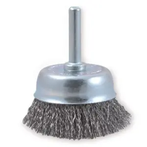 Comparateur de prix : Osborn - Brosse coupe, fil ondulé modèle 'do-it-yourself' avec tige de 6 mm Diamètre 50 mm - 600 851-7023