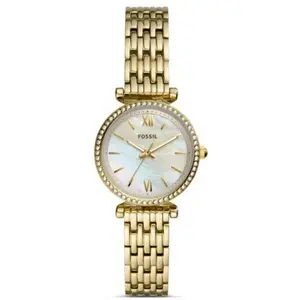 Montre Femme Fossil CARLIE MINI ES4735 - Bracelet Acier Doré pas cher