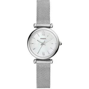 Comparateur de prix : Montre Fossil Carlie analogique en acier inoxydable pour femme, ES4432