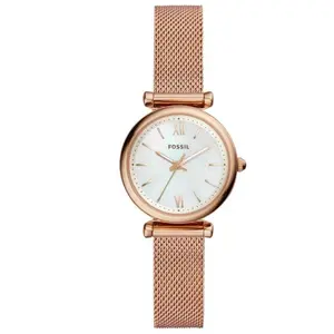 Comparateur de prix : Montre Fossil Carlie Mini Pour Femmes en Ip-rosé - ES4433 TU