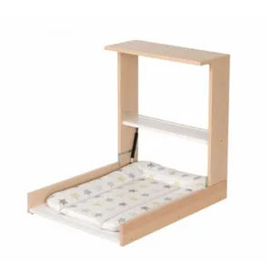 Comparateur de prix : Geuther Table a langer murale WICKI + Matelas Couleur Naturel Motifs P...