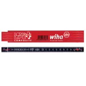 Wiha Mètre pliant Longlife® Plus Composite 2 m (37067) 10 branches pas cher