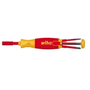 Comparateur de prix : Wiha Tournevis avec 6 porte-embouts électrique à fente LiftUp TU