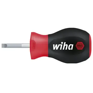 Wiha - Tournevis SoftFinish® Fente avec lame ronde courte 8.0 mm x 25 mm (26967)Vendu paramazon