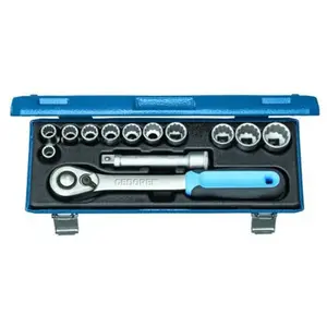 Comparateur de prix : Douille métrique 1/2 (12.5 mm) 13 pièces 2545829 W859931 - Gedore