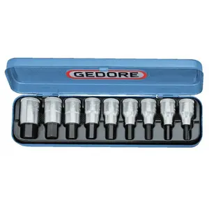 Comparateur de prix : Jeu de douilles tournevis 1-2" GEDORE 6156250 - Acier allié - 5-17 mm