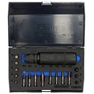 Comparateur de prix : Gedore Gedore Jeu de tournevis impact 1/2"" - K 1900-018
