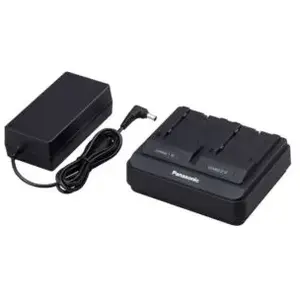 Panasonic AG-BRD50EV Double Chargeur rapide pour batteries AG VBR Noir pas cher