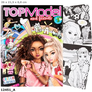 Depesche Album coloriage et création TOP Model modèle Colour and Design book