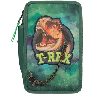 Comparateur de prix : Depesche Dino World Trousse à Crayons Triple Poche T Rexgreen (0412506)