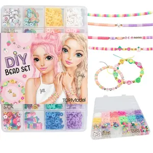 Comparateur de prix : Depesche 13182 TOPModel - Set de Perles DIY, 20 Sortes de Perles différentes, pour créer des Bracelets et des Colliers