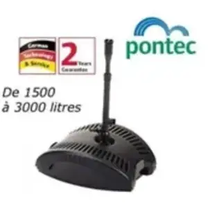 PONTEC Pompe filtre + jets fontaine pour bassin de jardin jusqu à 3000 litres pas cher