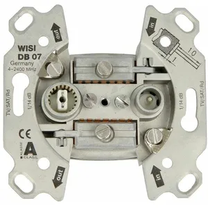 Wisi Prise de passage universelle 14dB 5-2400 MHz, DB07 pas cher