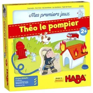 HABA - Mes premiers jeux - Théo le Pompier - Jeu de mémo -  2 ans et plus, 303808 pas cher