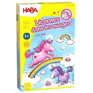 HABA - Licornes dans les nuages Jeu de société Dès 3 ans - Haba Boîte en français pas cher