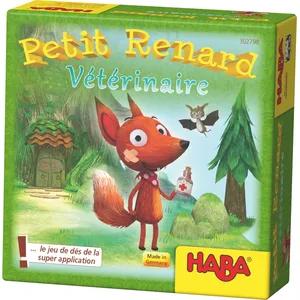 Jeu de société - HABA - Petit Renard Vétérinaire - 4 ans et plus - Jeu de dés sur les animaux pas cher