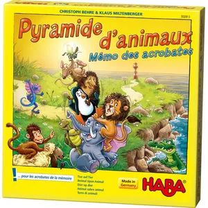 Haba PYRAMIDE D'ANIMAUX - JEU D'EMPILEMENT ET DE MÉMOIRE pas cher