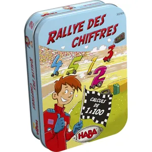 Jeu d'apprentissage HABA - Rallye des chiffres - A partir de 5 ans - Bleu - Multicolore pas cher
