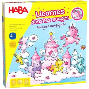 Haba -Jeu  Licornes dans les nuages   Nuages magiques - multicolore pas cher