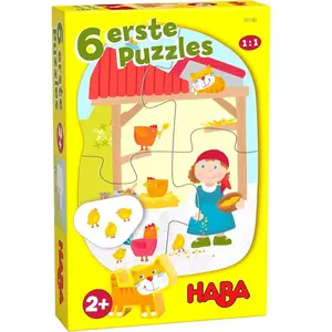HABA 6 Premiers Puzzles Ferme, Puzzles pour Enfants à partir de 2 Ans, Puzzles Simples - 1307182001 pas cher