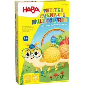 Jeu classique Haba Petites chenilles multicolores pas cher