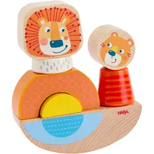 HABA Jeu de Montage Lion Jouet Montessori en Bois pour Le développement de la motricité Stimule la motricité Fine dès 1,5 an Jouet pour bébé fabriqué en Allemagne 2010995001 pas cher